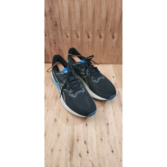 ASICS GT-1000 12 Men Size 12 Glow Black Blue Yellow Running Shoes 1011B631-002 main image 5